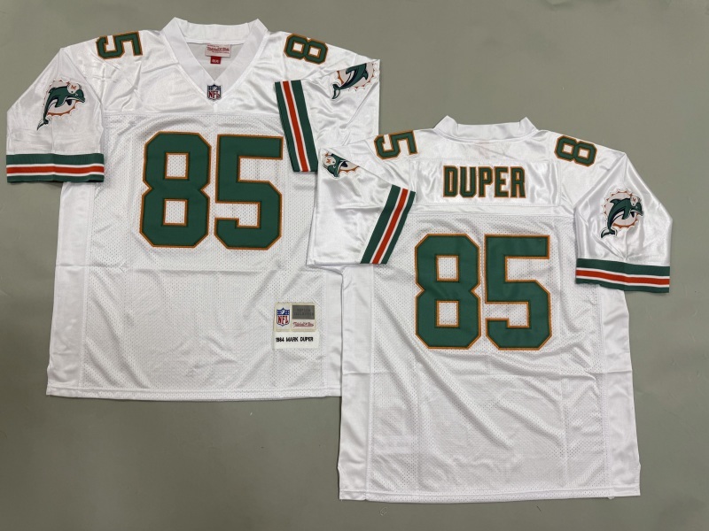 Men 2025 Miami Dolphins #85 Duper white Throwback Limited NFL Jersey style 001->miami dolphins->NFL Jersey